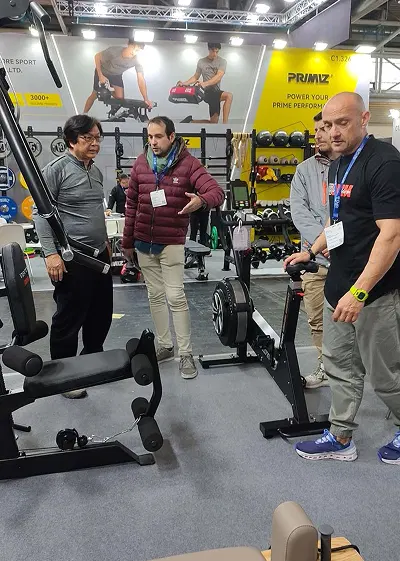 Cardio equipment conversation at ISPO 2025