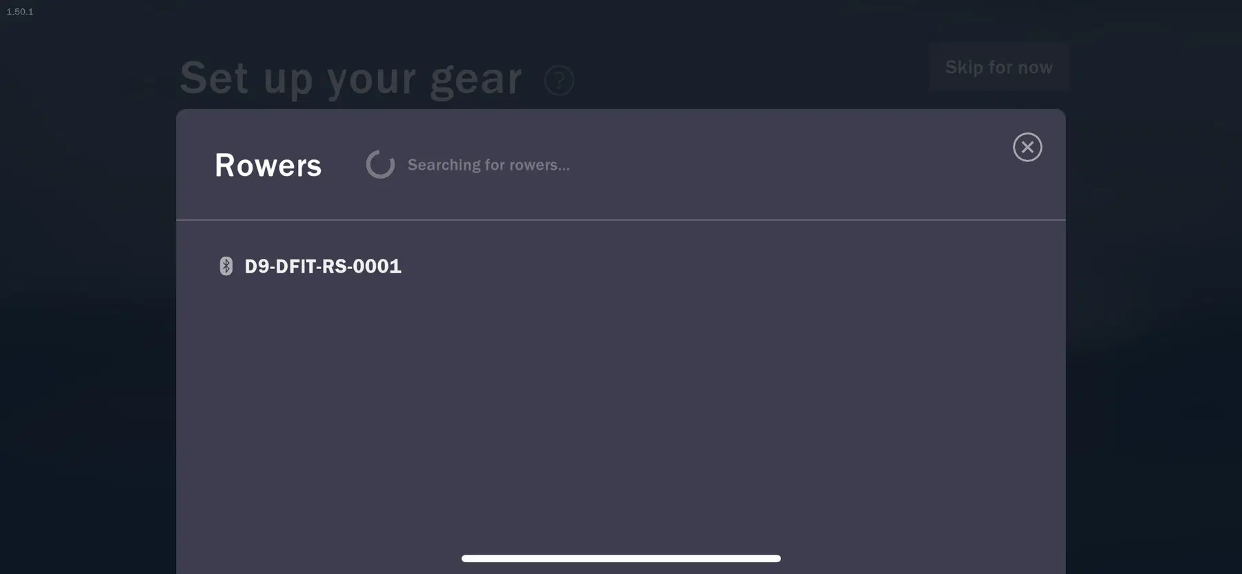 EXR Bluetooth device list
