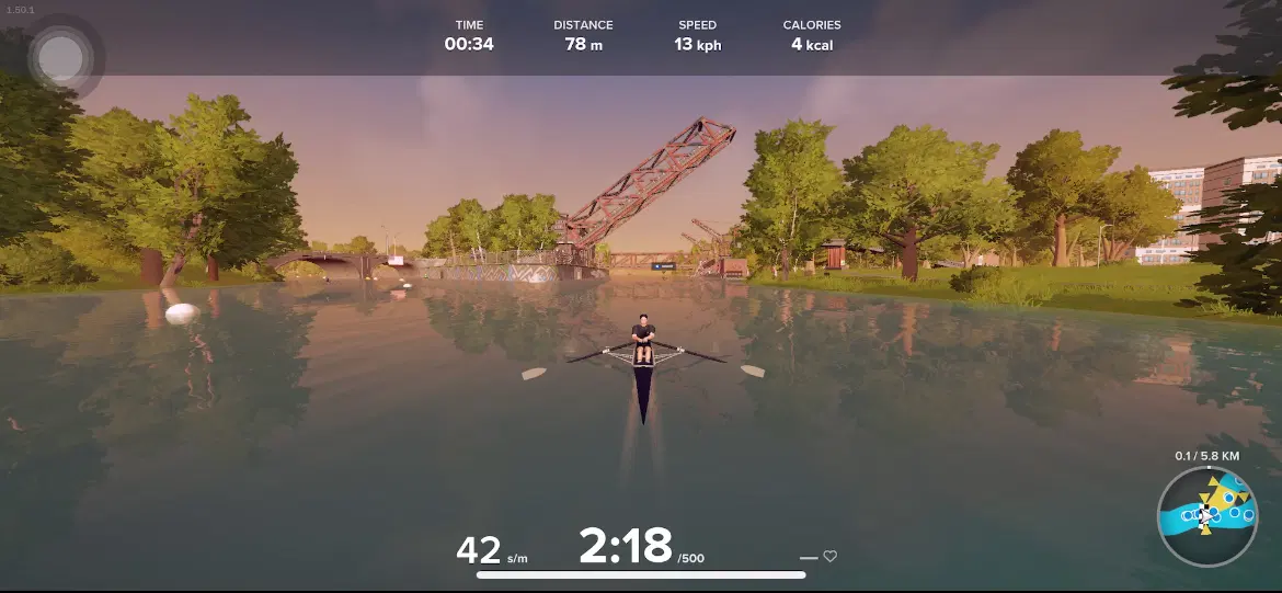 EXR rowing environment