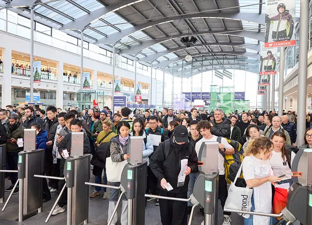 ISPO 2025 event entrance crowd