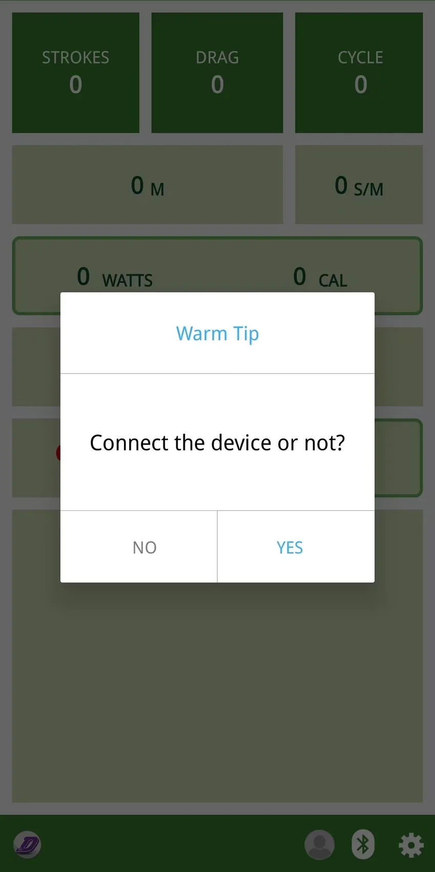D-Fit connection prompt