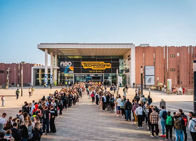 Crowds arriving at FIBO 2025