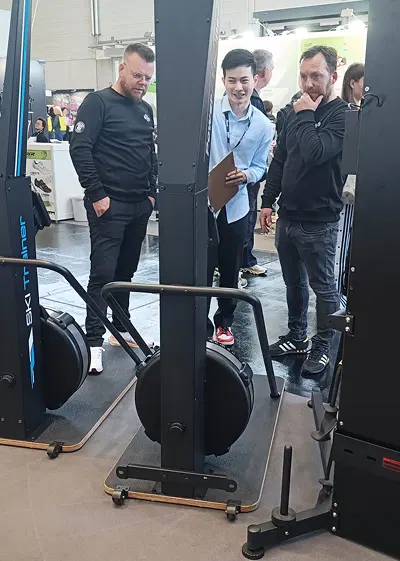 VEKTOR cardio equipment demo at FIBO 2025