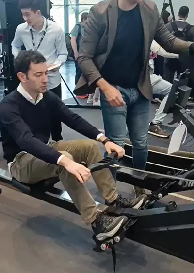 VEKTOR rower on display at FIBO 2025