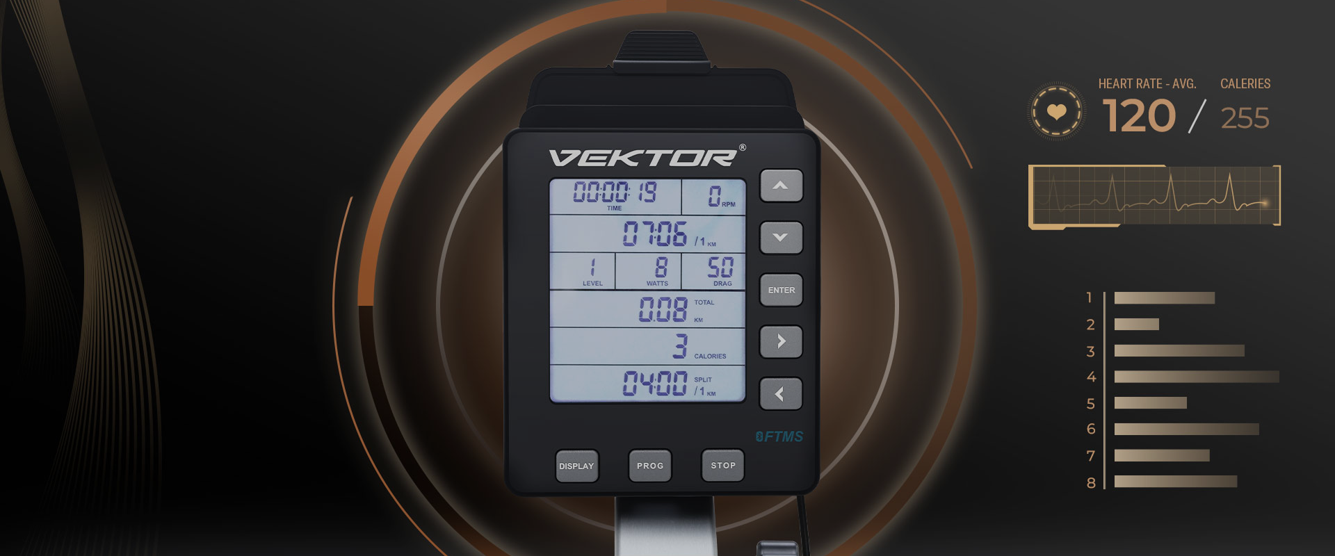 LCD Console D3 Fan Bike