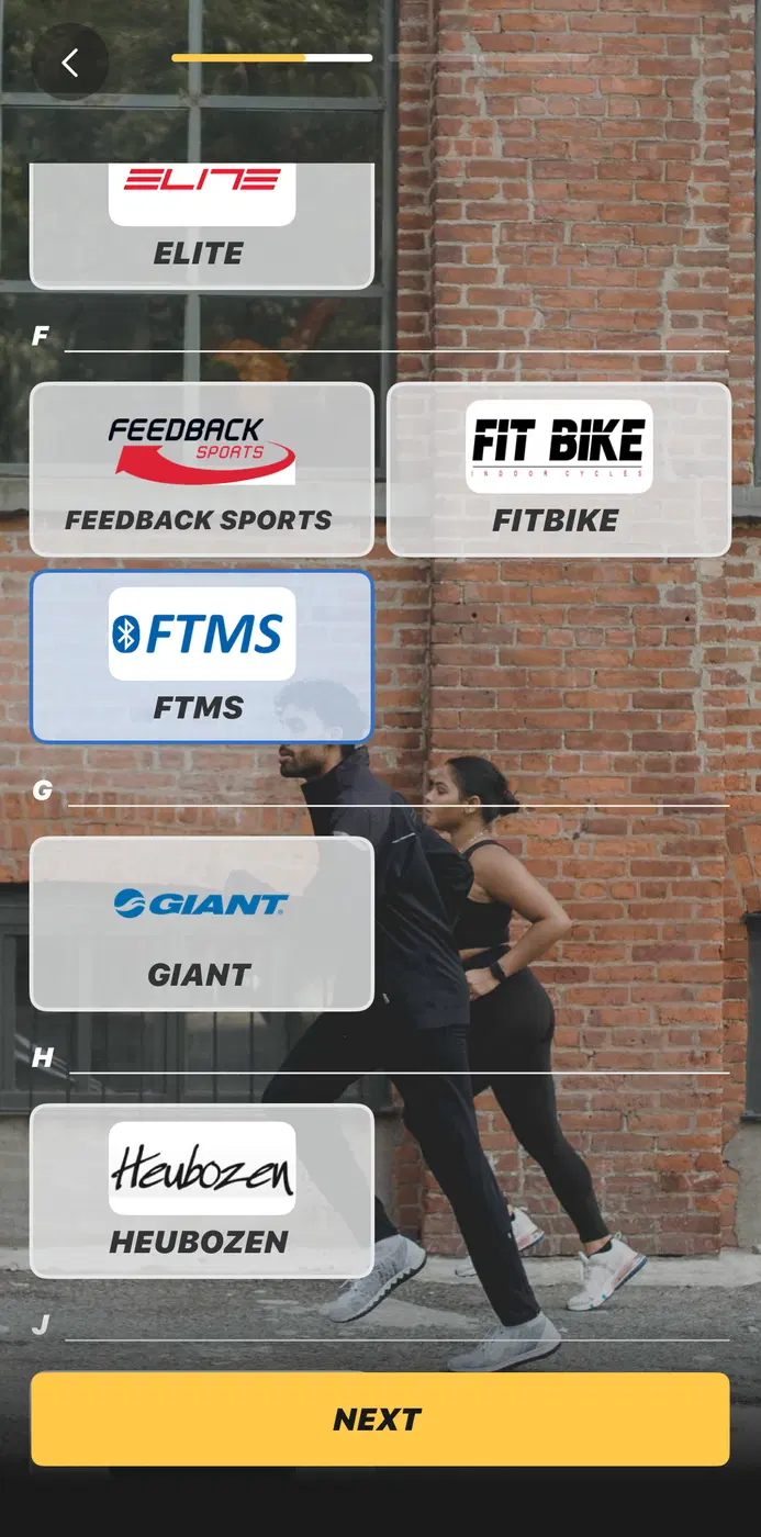 Kinomap FTMS option